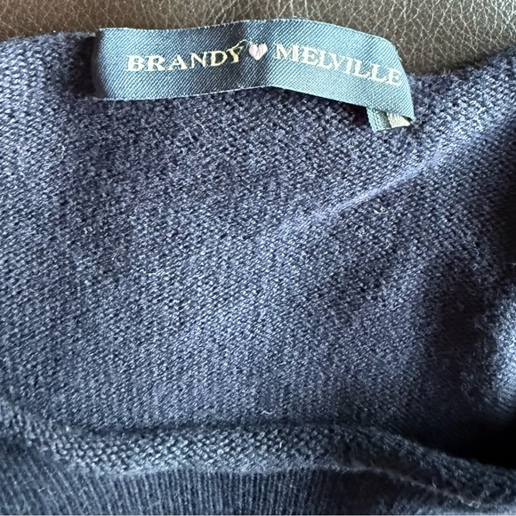 Brandy Melville Navy Crewneck Sweater - Picture 1 of 3